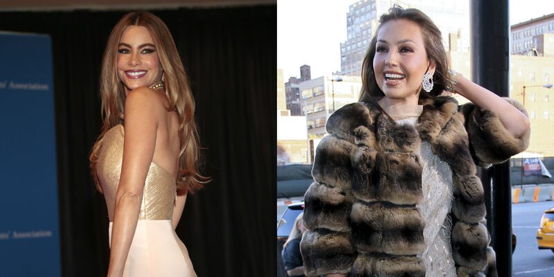 La colombiana Sofía Vergara y la mexicana Thalía La colombiana Sofía Vergara y la mexicana Thalía