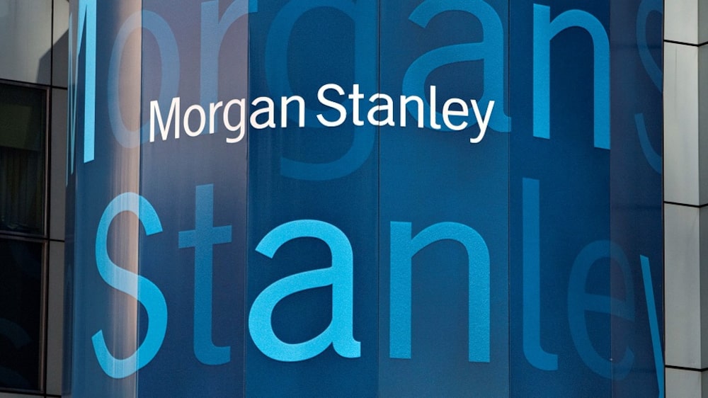 El logotipo de Morgan Stanley cuelga en el exterior de la sede de Morgan Stanley en Nueva York. El logotipo de Morgan Stanley cuelga en el exterior de la sede de Morgan Stanley en Nueva York.