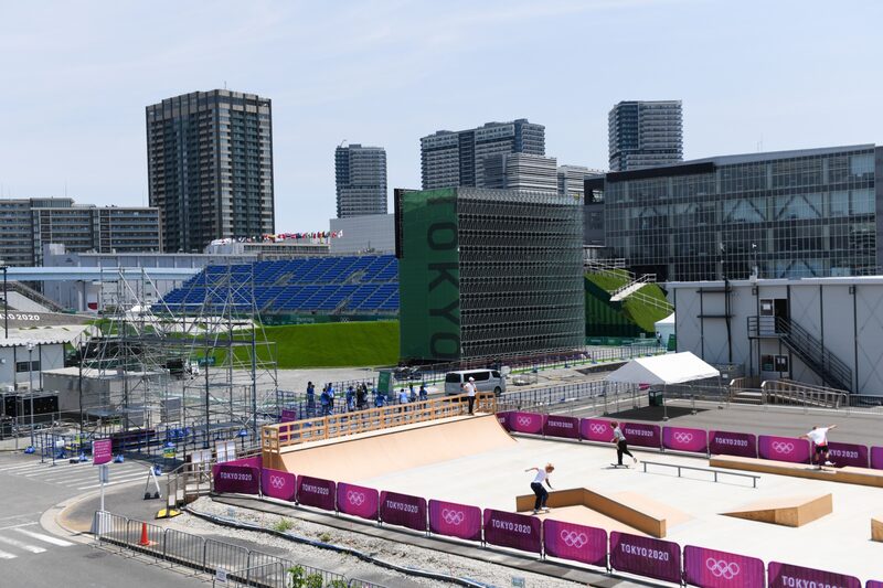 El parque de deportes urbanos Ariake, sede de los Juegos Olímpicos de Tokio 2020 El parque de deportes urbanos Ariake, sede de los Juegos Olímpicos de Tokio 2020