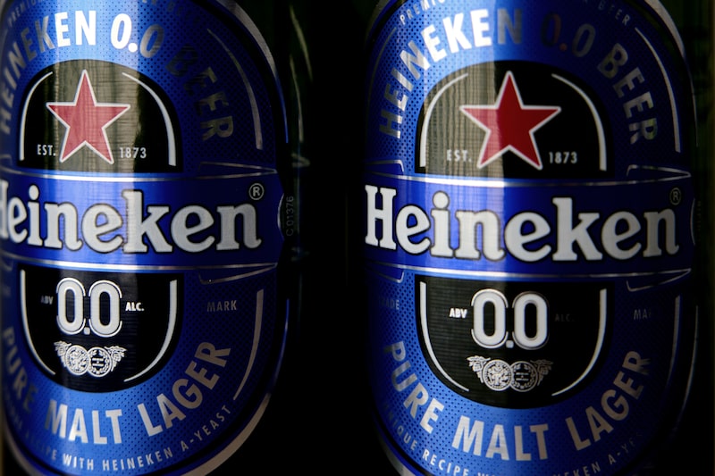 Heineken zero-alcohol beer bottles in Zoeterwoude, The Netherlands, on Wednesday, May 1, 2024. Photographer: Ksenia Kuleshova/Bloomberg Heineken zero-alcohol beer bottles in Zoeterwoude, The Netherlands, on Wednesday, May 1, 2024. Photographer: Ksenia Kuleshova/Bloomberg