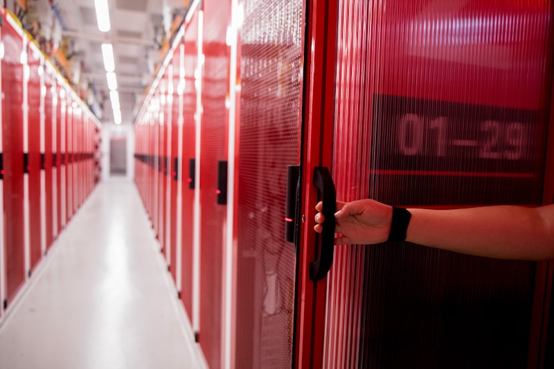 A data center in Australia. A data center in Australia.