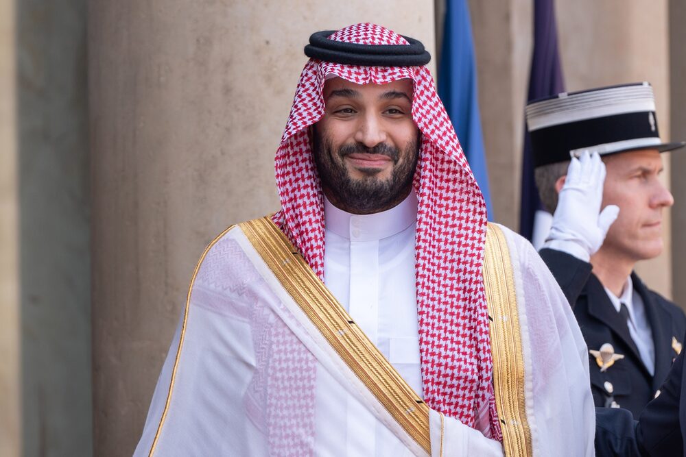 Mohammed bin Salman, príncipe heredero de Arabia Saudita, llega al Palacio del Elíseo en París, Francia, Mohammed bin Salman, príncipe heredero de Arabia Saudita, llega al Palacio del Elíseo en París, Francia,