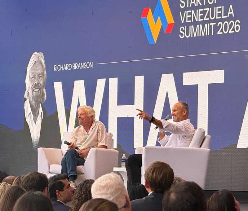 Richard Branson, Startup Venezuela Summit. Richard Branson, Startup Venezuela Summit.