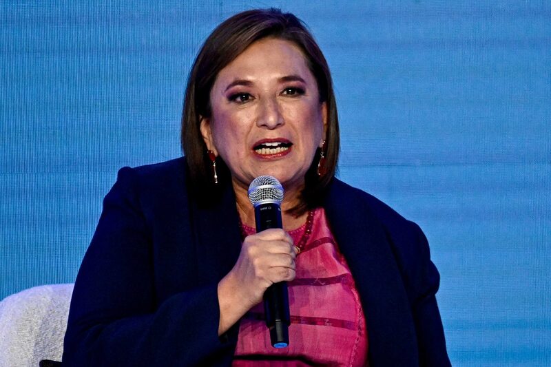 Xóchitl Gálvez, candidata presidencial de la Coalición Fuerza y Corazón por México, durante la 32 sesión plenaria de Citibanamex, Ciudad de México, 7 de marzo de 2024 Xóchitl Gálvez, candidata presidencial de la Coalición Fuerza y Corazón por México, durante la 32 sesión plenaria de Citibanamex, Ciudad de México, 7 de marzo de 2024