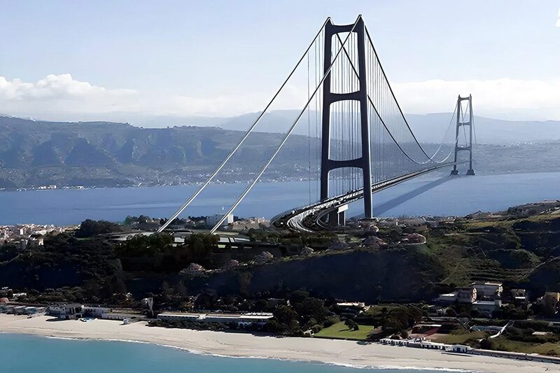 Illustration of the planned Messina Strait bridge.Source: Stretto di Messina SpA Illustration of the planned Messina Strait bridge.Source: Stretto di Messina SpA