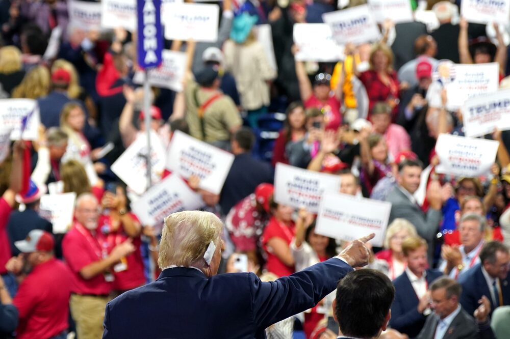 Donald Trump arrives at the RNC in Milwaukee on July 17. Donald Trump arrives at the RNC in Milwaukee on July 17.