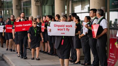 Air Canada cancela vuelos del viernes y sábado por huelga laboral Air Canada cancela vuelos del viernes y sábado por huelga laboral