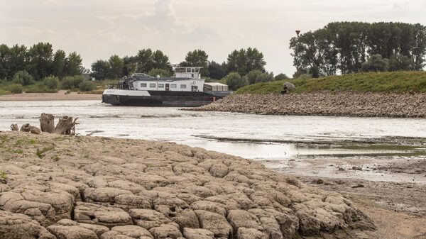 El río Rin, clave para el comercio en Europa, está a punto de no ser transitable El río Rin, clave para el comercio en Europa, está a punto de no ser transitable