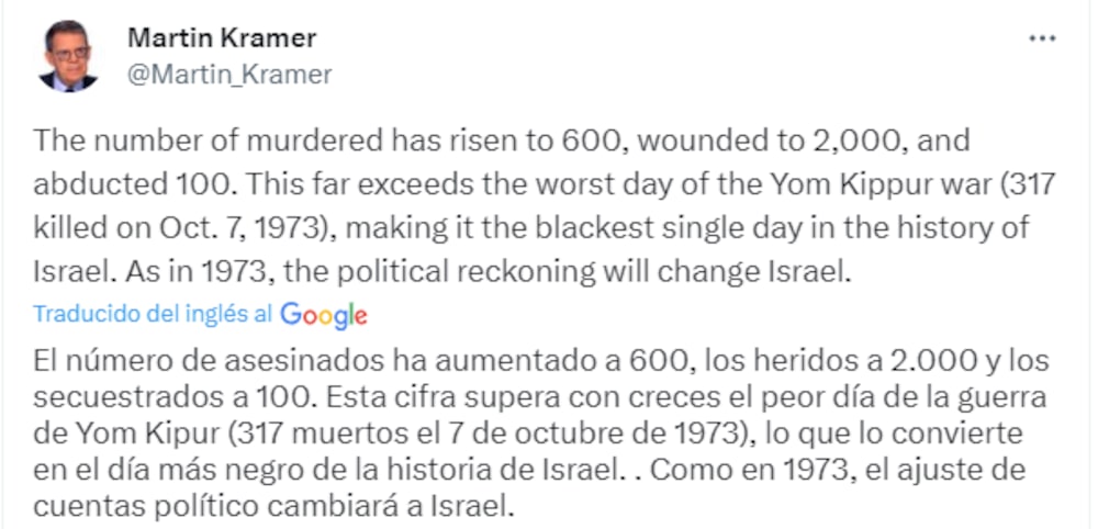Tuit sobre el conflicto en Israel. Tuit sobre el conflicto en Israel.