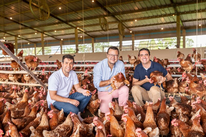 Trio de executivos da Raiar Orgânicos Trio de executivos da Raiar Orgânicos