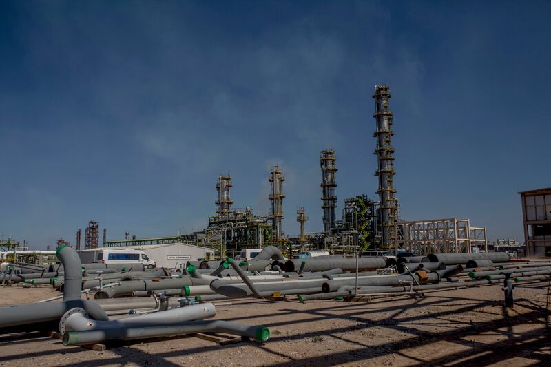 La refinería de Tula durante un evento de prensa en las instalaciones en el estado de Hidalgo, México. La refinería de Tula durante un evento de prensa en las instalaciones en el estado de Hidalgo, México.