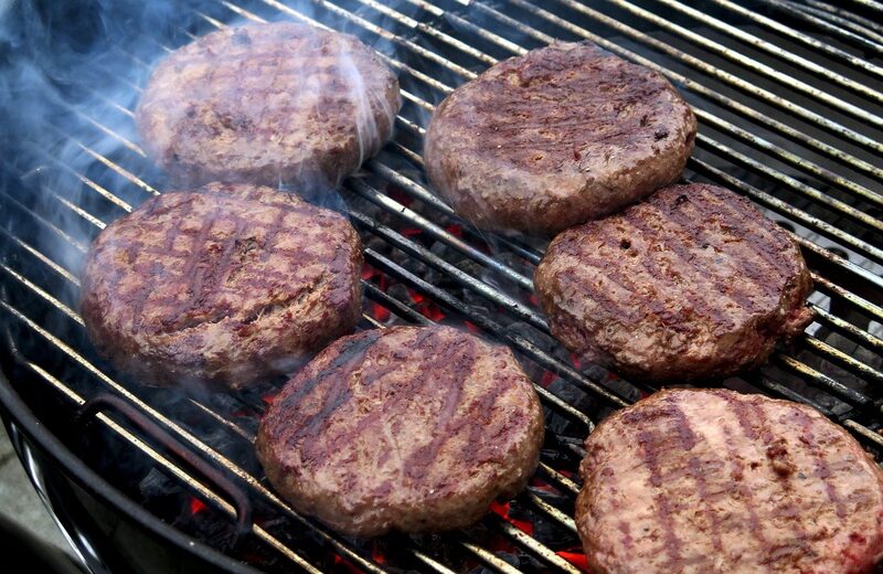 Grilled burgers. Grilled burgers.