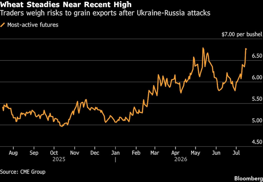 Wheat Steadies Near Recent High | Traders weigh risks to grain exports after Ukraine-Russia attacks Wheat Steadies Near Recent High | Traders weigh risks to grain exports after Ukraine-Russia attacks