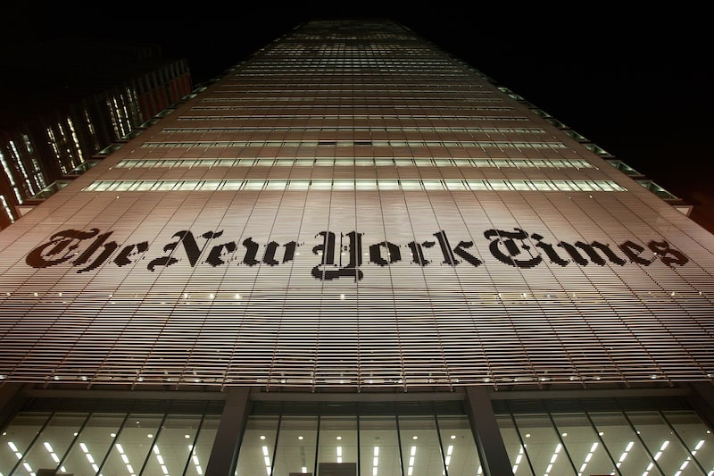 Sede do New York Times, em Manhattan Sede do New York Times, em Manhattan