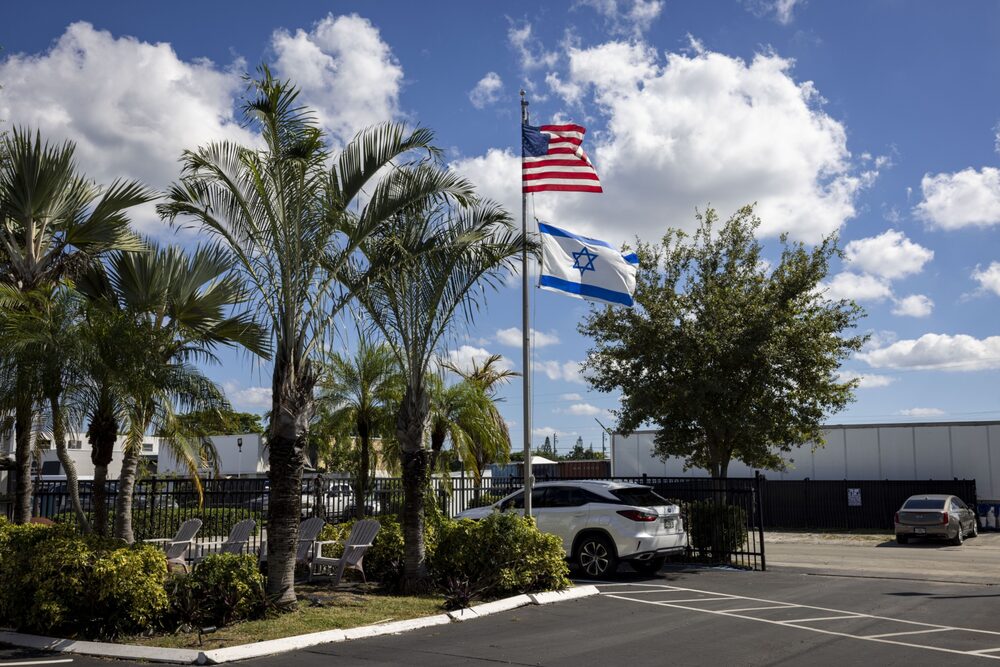 Bandera de EE.UU.y bandera de Israel Bandera de EE.UU.y bandera de Israel