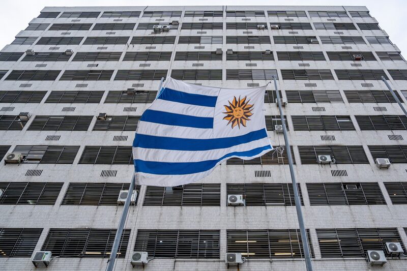 La sede del Banco Central del Uruguay en Montevideo en 2024. Fotógrafo: Mauricio Zina/Bloomberg. La sede del Banco Central del Uruguay en Montevideo en 2024. Fotógrafo: Mauricio Zina/Bloomberg.