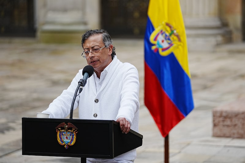 El presidente colombiano, Gustavo Petro, Fotografía: Andres Rot/Getty Images El presidente colombiano, Gustavo Petro, Fotografía: Andres Rot/Getty Images