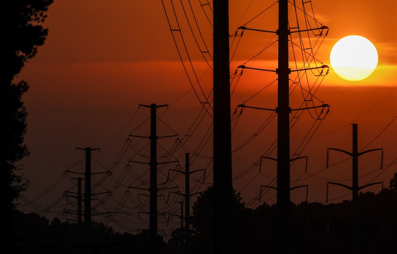 Power transmission lines in Columbia, South Carolina. Photographer: Sam Wolfe/Bloomberg Power transmission lines in Columbia, South Carolina. Photographer: Sam Wolfe/Bloomberg