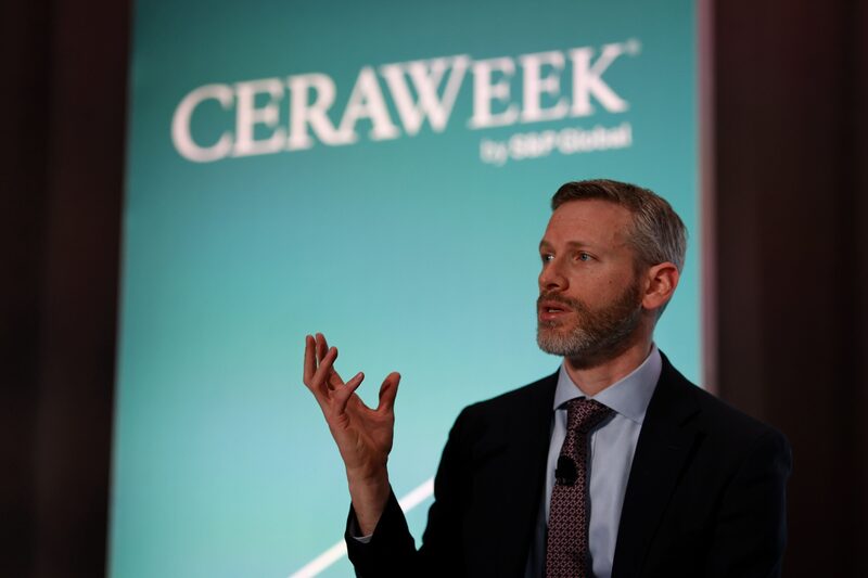 Michael Cohen, economista jefe para EE. UU. de BP Plc, habla durante la conferencia CERAWeek de S&P Global en Houston el 8 de marzo. Michael Cohen, economista jefe para EE. UU. de BP Plc, habla durante la conferencia CERAWeek de S&P Global en Houston el 8 de marzo.