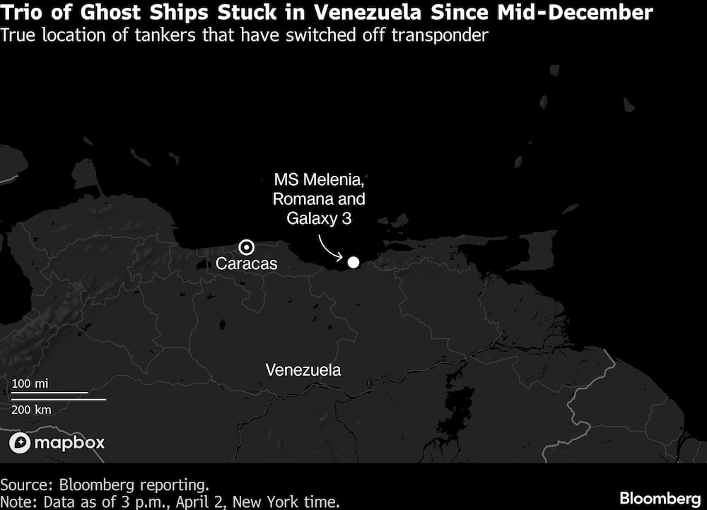 Trio of Ghost Ships Stuck in Venezuela Since Mid-December | True location of tankers that have switched off transponder Trio of Ghost Ships Stuck in Venezuela Since Mid-December | True location of tankers that have switched off transponder