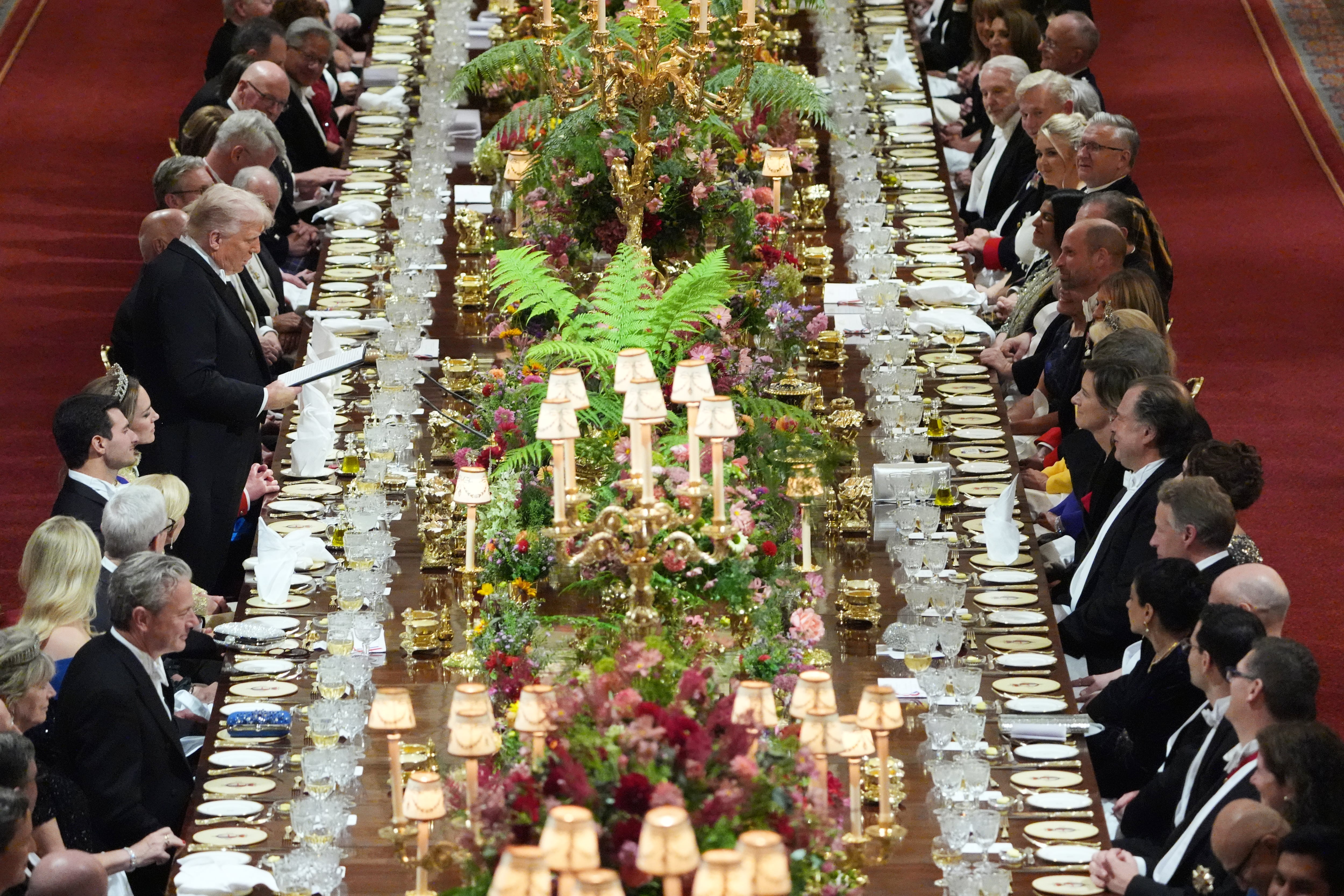 Trump y el rey Carlos reciben a los CEO de Apple, Citi y Nvidia en lujosa cena de Estado