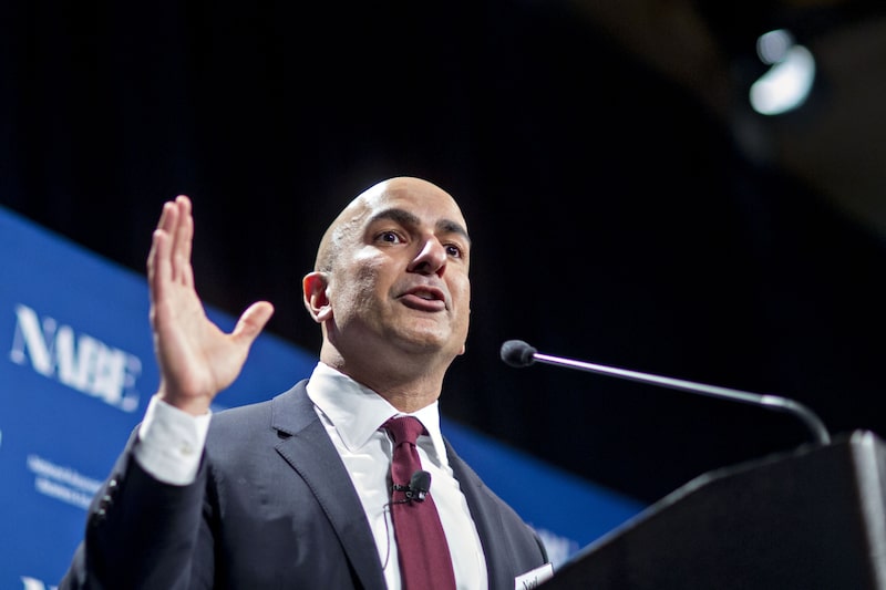 Neel Kashkari, presidente y CEO del Banco de la Reserva Federal de Minneapolis, durante una presentación en la conferencia de política económica de la Asociación Nacional de Economía Empresarial en Washington, D.C., Estados Unidos, el lunes 6 de marzo de 2017. Neel Kashkari, presidente y CEO del Banco de la Reserva Federal de Minneapolis, durante una presentación en la conferencia de política económica de la Asociación Nacional de Economía Empresarial en Washington, D.C., Estados Unidos, el lunes 6 de marzo de 2017.