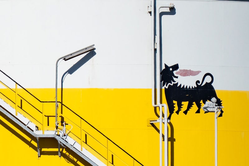 Eni logo. Eni logo.