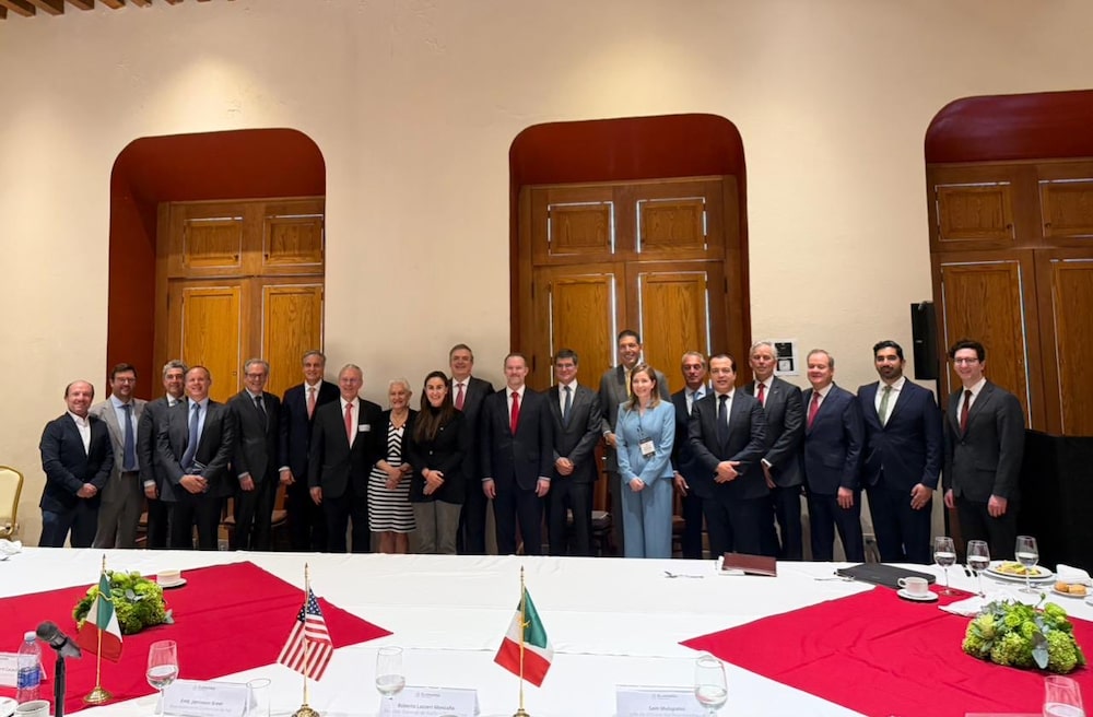 Reunión de trabajo del Consejo Coordinador Empresarial de México con Jamieson Greer, representante comercial de EE.UU., en Ciudad de México el lunes 20 de abril de 2026. Reunión de trabajo del Consejo Coordinador Empresarial de México con Jamieson Greer, representante comercial de EE.UU., en Ciudad de México el lunes 20 de abril de 2026.