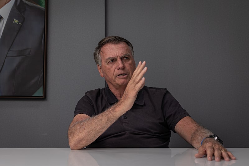 Jair Bolsonaro, expresidente de Brasil, durante una entrevista en Brasilia, Brasil, el martes 28 de enero de 2025. Jair Bolsonaro, expresidente de Brasil, durante una entrevista en Brasilia, Brasil, el martes 28 de enero de 2025.