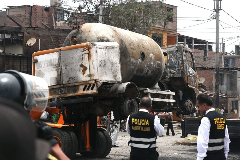 La deflagración en Villa el Salvador ocurrió en febrero del 2020. (Foto: Andina) La deflagración en Villa el Salvador ocurrió en febrero del 2020. (Foto: Andina)