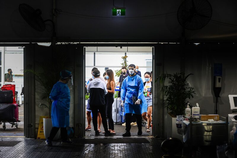 Os dois estados mais populosos da Austrália relataram um aumento nas infecções por Covid-19 Os dois estados mais populosos da Austrália relataram um aumento nas infecções por Covid-19