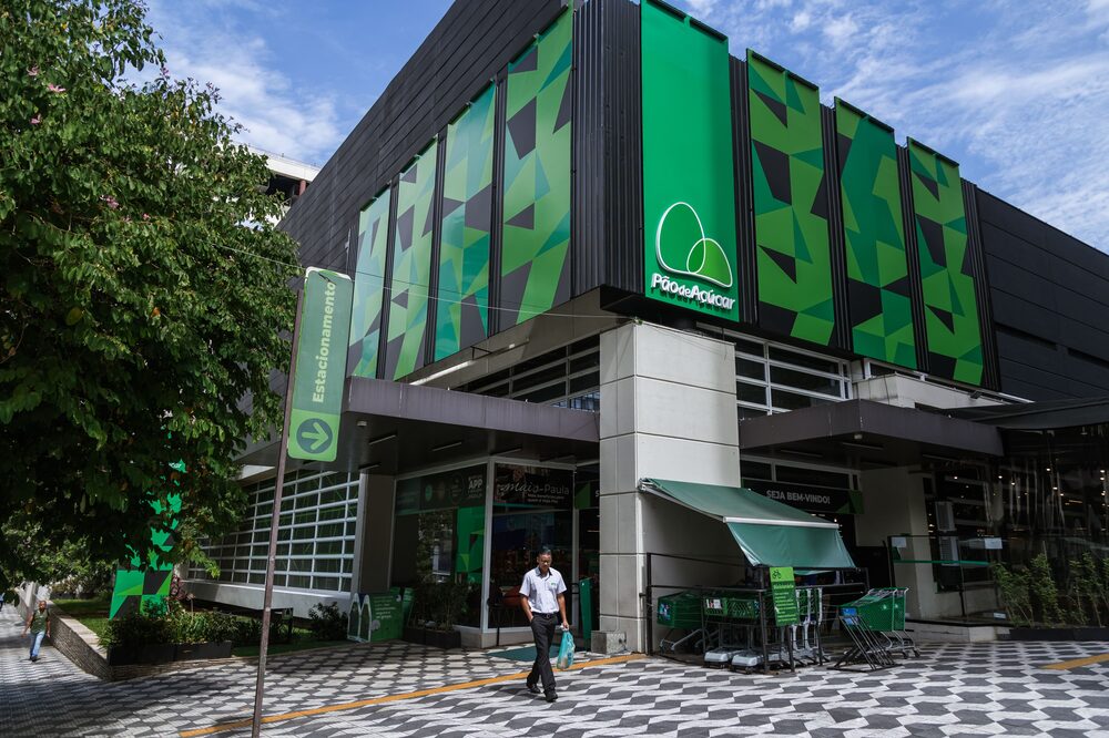 A shopper exits a Grupo Pao de Acucar (GPA) grocery store in Sao Paulo, Brazil, on Monday, March 18, 2024. Brazil's biggest retailer Cia Brasileira de Distribuicao, chain owner of GPA grocery stores, raised 704 million reais ($141.6 million) in a primary equity offering as it works to slash its debt load, according to people familiar with the matter. Photographer: Tuane Fernandes/Bloomberg A shopper exits a Grupo Pao de Acucar (GPA) grocery store in Sao Paulo, Brazil, on Monday, March 18, 2024. Brazil's biggest retailer Cia Brasileira de Distribuicao, chain owner of GPA grocery stores, raised 704 million reais ($141.6 million) in a primary equity offering as it works to slash its debt load, according to people familiar with the matter. Photographer: Tuane Fernandes/Bloomberg