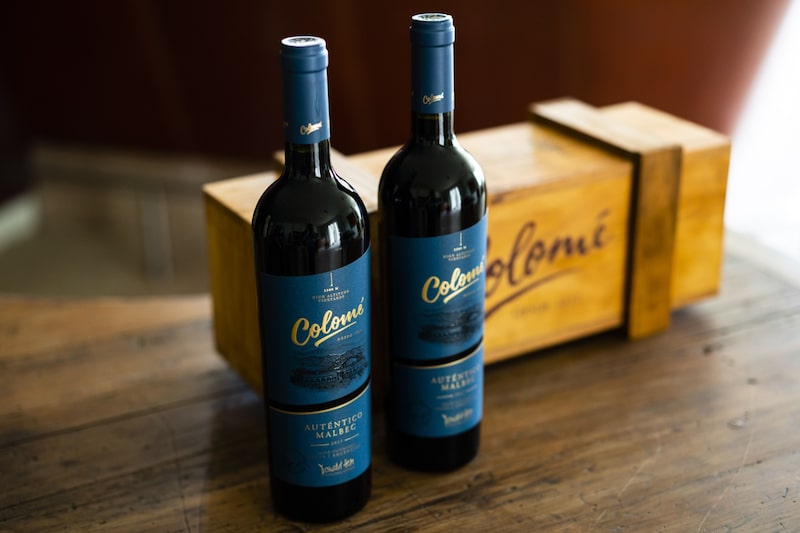 Garrafas de Malbec do Grupo Colomé, a vinícola em atividade mais antiga da Argentina (Eilon Paz/Bloomberg) Garrafas de Malbec do Grupo Colomé, a vinícola em atividade mais antiga da Argentina (Eilon Paz/Bloomberg)