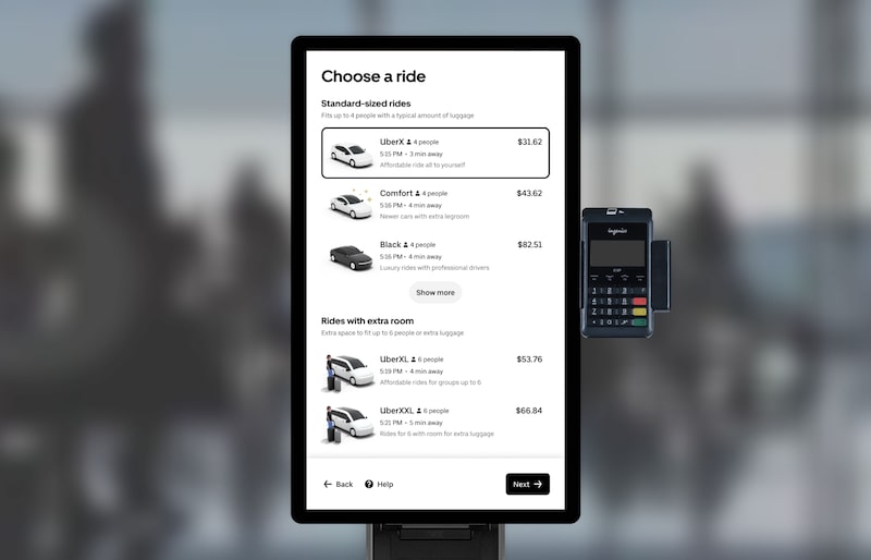 O primeiro ponto de autoatendimento será instalado no Terminal C do aeroporto de LaGuardia, em Nova York, com instalações em hotéis, portos e outros aeroportos internacionais nos próximos meses O primeiro ponto de autoatendimento será instalado no Terminal C do aeroporto de LaGuardia, em Nova York, com instalações em hotéis, portos e outros aeroportos internacionais nos próximos meses
