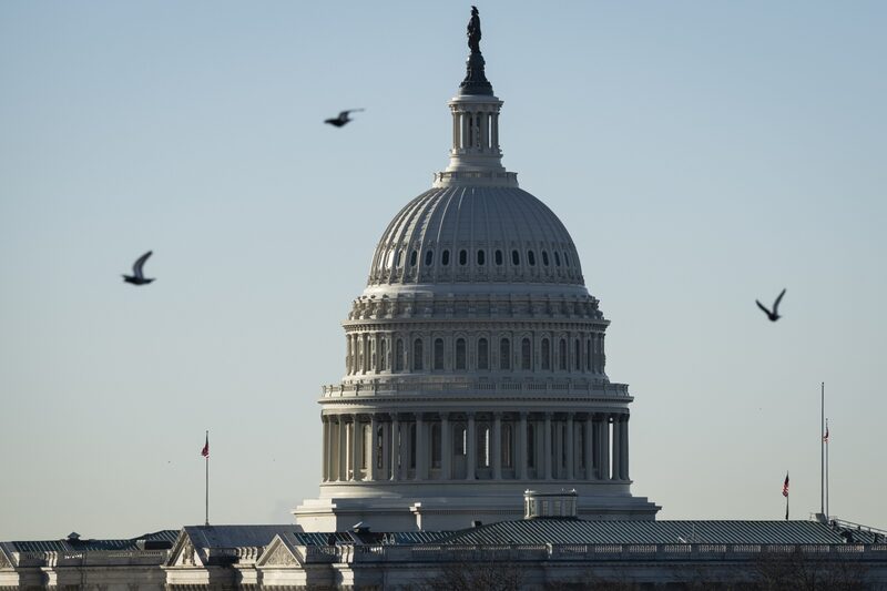 Prédio do Capitólio em Washington, DC, nos EUA Prédio do Capitólio em Washington, DC, nos EUA