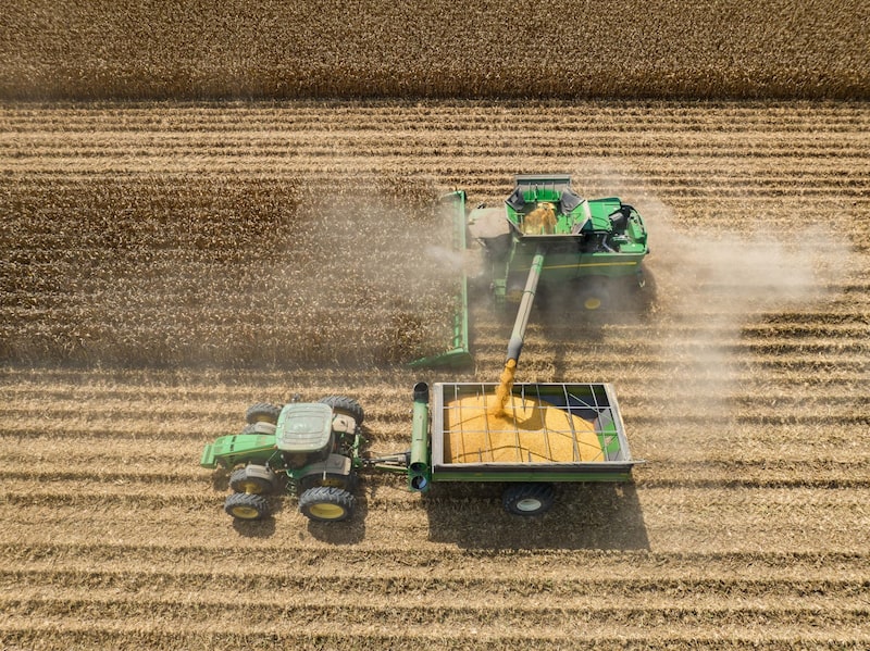 Colheita de milho nos EUA Colheita de milho nos EUA