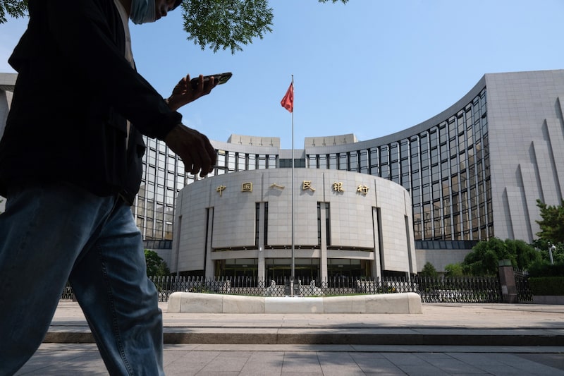 La sede del Banco Popular de China (PBOC) en Pekín. Fuente: Bloomberg La sede del Banco Popular de China (PBOC) en Pekín. Fuente: Bloomberg