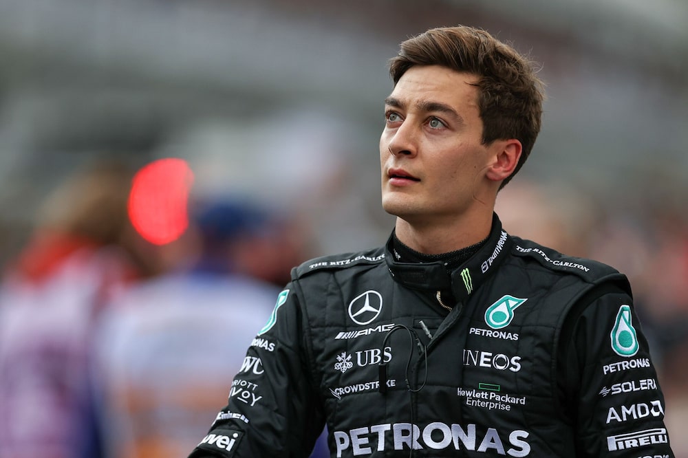 George Russell de Mercedes-AMG Petronas. Fotógrafo: Qian Jun/MB Media/Getty Images AsiaPac George Russell de Mercedes-AMG Petronas. Fotógrafo: Qian Jun/MB Media/Getty Images AsiaPac