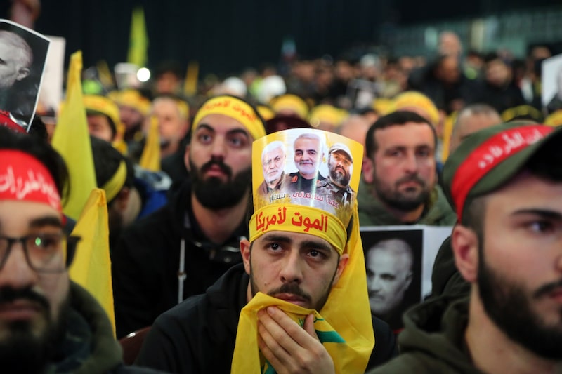 El líder de Hezbolá pronuncia un discurso en Beirut tras el ataque aéreo estadounidense en Irak El líder de Hezbolá pronuncia un discurso en Beirut tras el ataque aéreo estadounidense en Irak