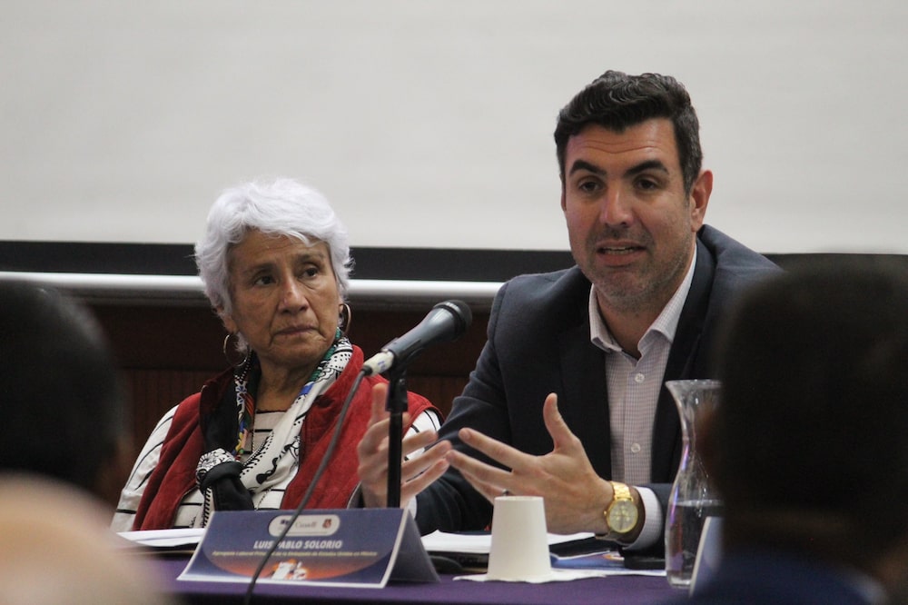 Pablo Solorio, agregado laboral principal en la Embajada de Estados Unidos en México. Pablo Solorio, agregado laboral principal en la Embajada de Estados Unidos en México.