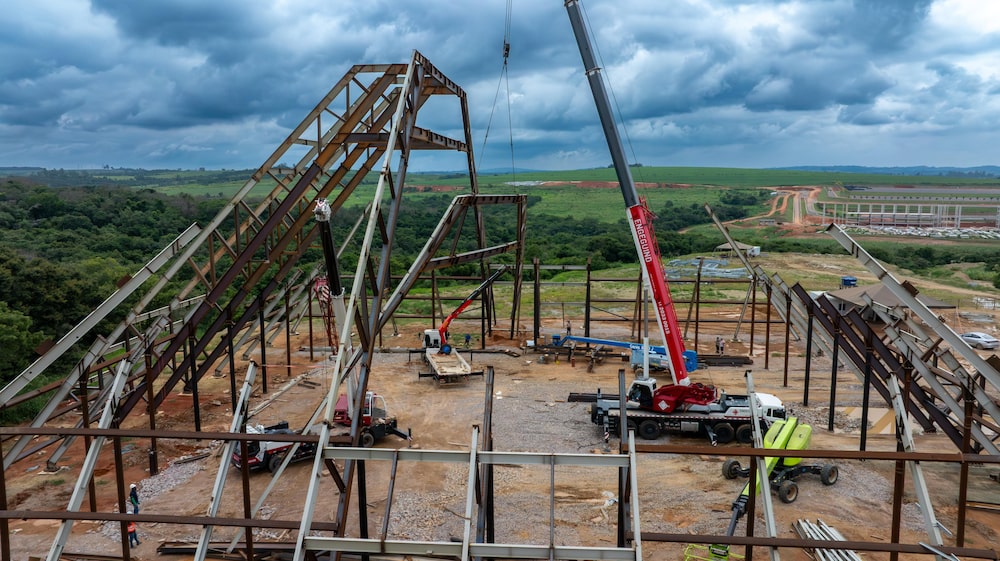 Andamento das obras do Cacau Park, em Itu, no interior de São Paulo Andamento das obras do Cacau Park, em Itu, no interior de São Paulo