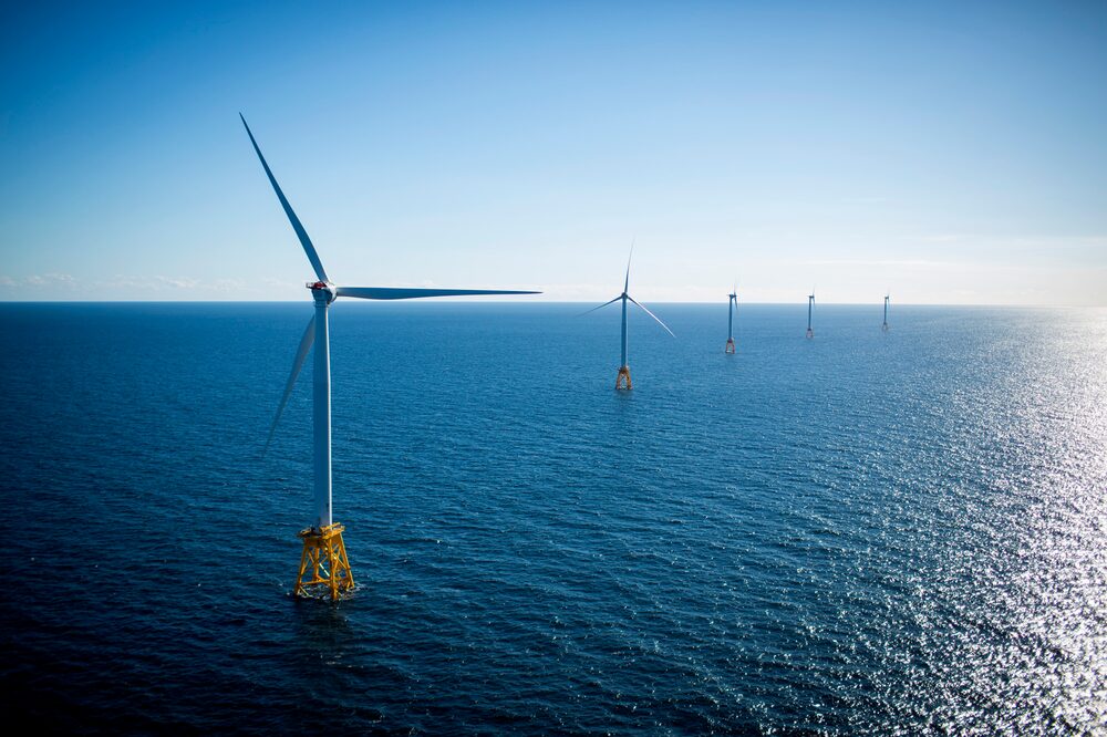 El parque eólico Ørsted Block Island en Rhode Island. Fotógrafo: Eric Thayer/Bloomberg. El parque eólico Ørsted Block Island en Rhode Island. Fotógrafo: Eric Thayer/Bloomberg.