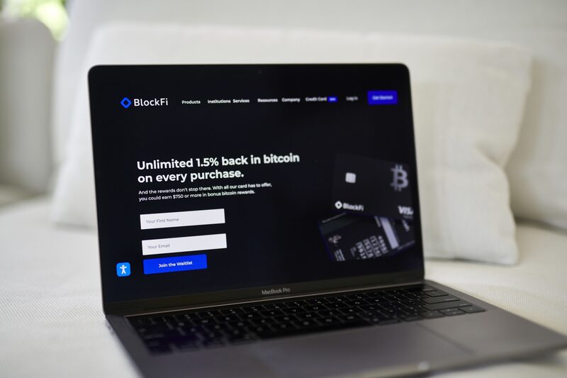 El sitio web de BlockFi en un una computadora portátil, en Little Falls, Nueva Jersey. El sitio web de BlockFi en un una computadora portátil, en Little Falls, Nueva Jersey.