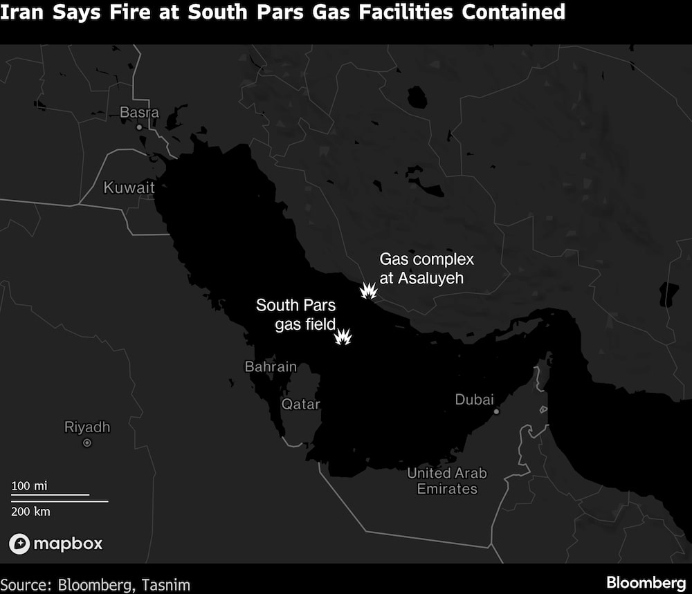 Irán afirma que el incendio en las instalaciones de gas de South Pars está controlado. Irán afirma que el incendio en las instalaciones de gas de South Pars está controlado.