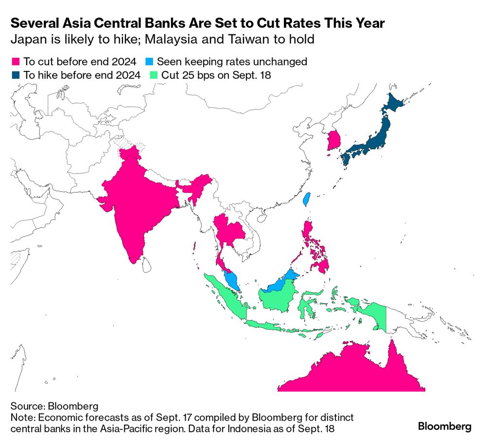 Es probable que Japón suba las tasas; Malasia y Taiwán los mantendrán.