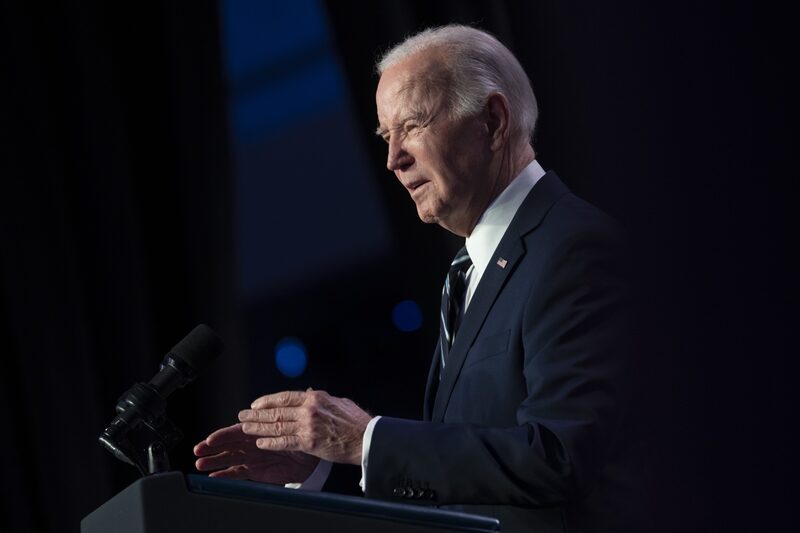 El presidente de EEUU, Joe Biden, habla durante la conferencia legislativa de la Asociación Nacional de Condados en Washington, DC, EEUU, el lunes 12 de febrero de 2024. El presidente de EEUU, Joe Biden, habla durante la conferencia legislativa de la Asociación Nacional de Condados en Washington, DC, EEUU, el lunes 12 de febrero de 2024.