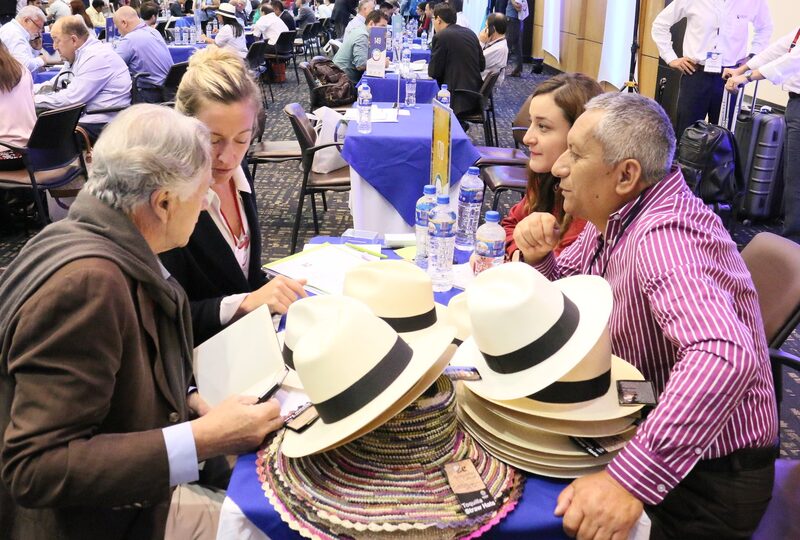 Foto referencial de la Macrorrueda de negocios Ecuador. Foto referencial de la Macrorrueda de negocios Ecuador.