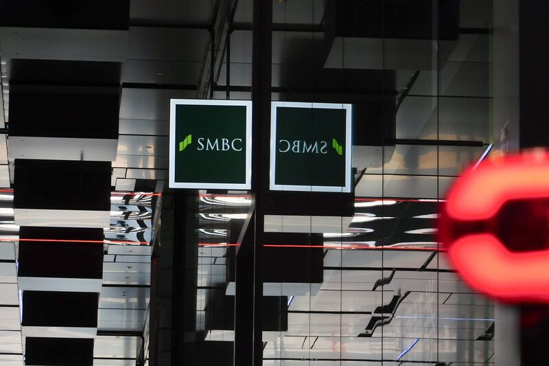 Signage for Sumitomo Mitsui Banking Corp., a unit of Sumitomo Mitsui Financial Group Inc. (SMFG), at one of the company's branch in Tokyo, Japan, on Wednesday, Jan. 31, 2024. SMFG is scheduled to release earnings on Feb. 1. Photographer: Kentaro Takahashi/Bloomberg Signage for Sumitomo Mitsui Banking Corp., a unit of Sumitomo Mitsui Financial Group Inc. (SMFG), at one of the company's branch in Tokyo, Japan, on Wednesday, Jan. 31, 2024. SMFG is scheduled to release earnings on Feb. 1. Photographer: Kentaro Takahashi/Bloomberg
