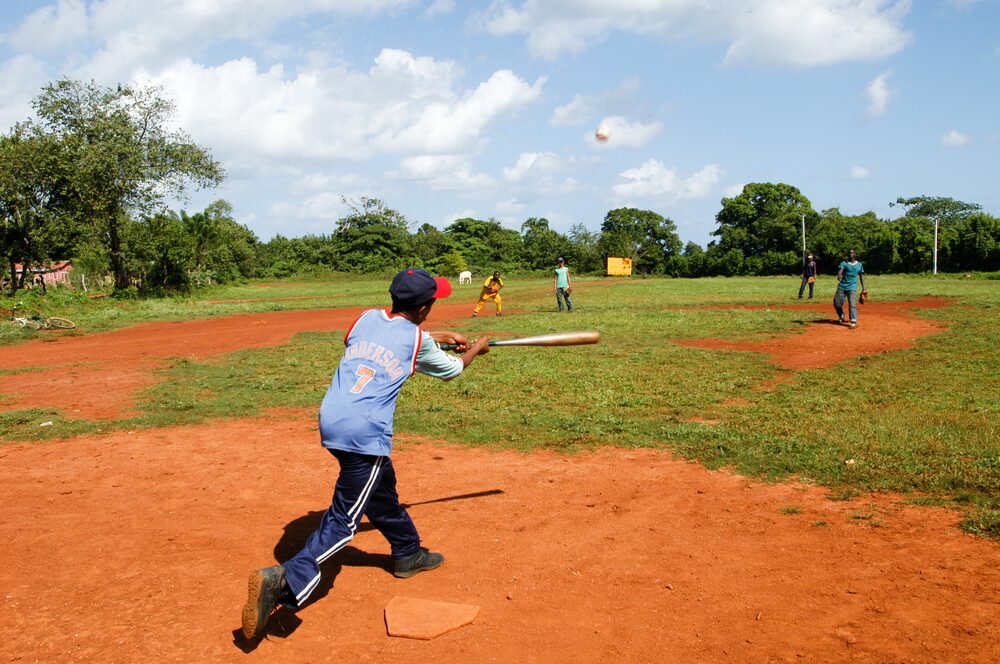 Boys playing baseball Boys playing baseball
