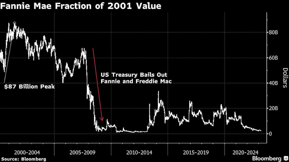 Fracción de Fannie Mae del valor de 2001 Fracción de Fannie Mae del valor de 2001